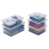 Contenitori in plastica con coperchio dim.L32xP19xH12cm B/F XS Spring Box