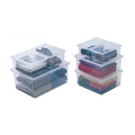 Contenitori in plastica con coperchio dim.L35xP25xH15cm  S Spring Box