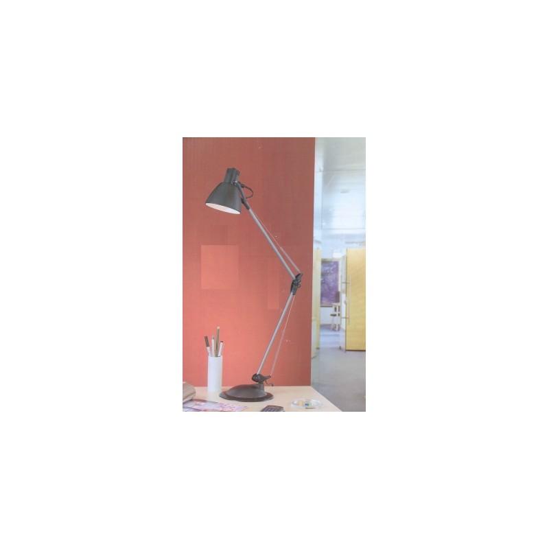 Lampada da scrivania in metallo con braccio H60cm