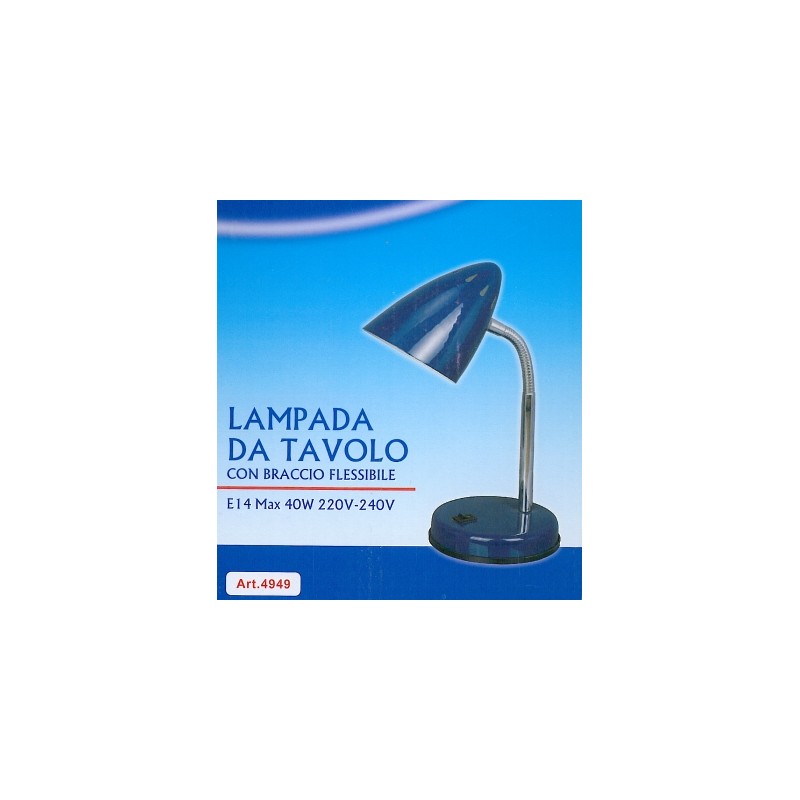 Lampada da scrivania in metallo con snodo H25cm