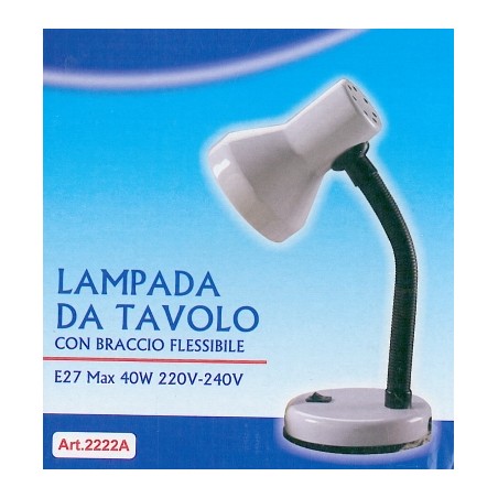 Lampada da scrivania con snodo H25cm