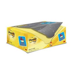 POST-IT foglietti gialli riposizi.li 127x75mm 16+4omaggio blocchi da100fg  3M654