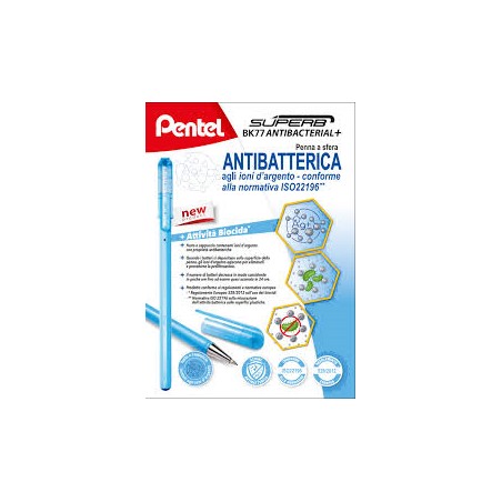 penna a sfera PENTEL Superb antibatterica