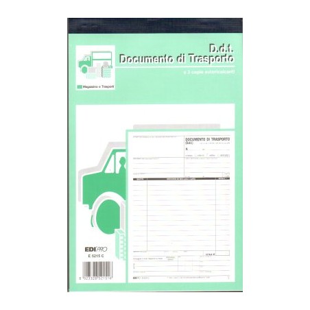 Documento di Trasporto 22x33cm a 3 copie autoric. E5219C 1787CD3