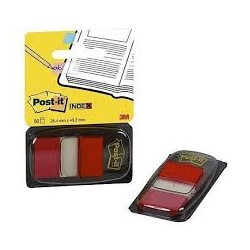 Segnapagina POST-IT INDEX 680-1 50 foglietti rosso F.to 2.54x4.3cm