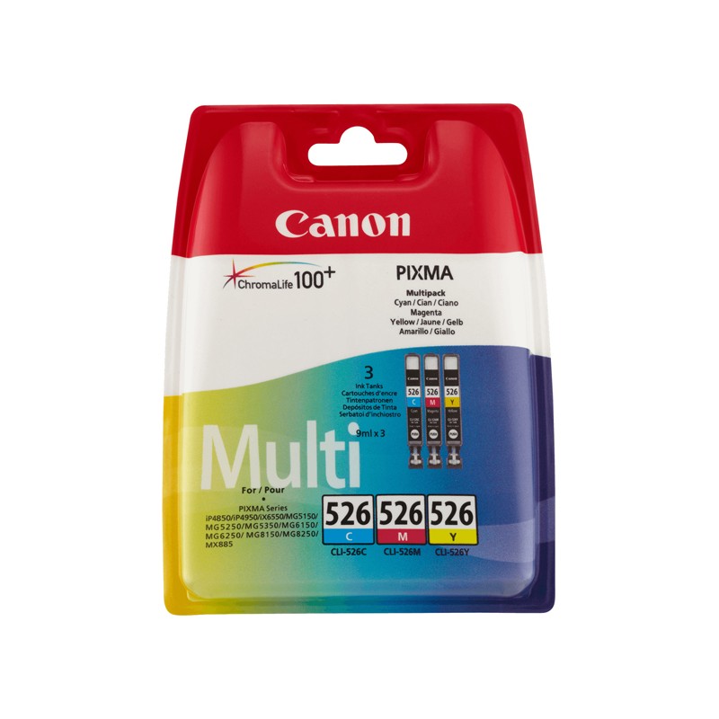 Canon CLI526 Multipack cartucce colori C M Y per pixma i 4850-MG5150--6150