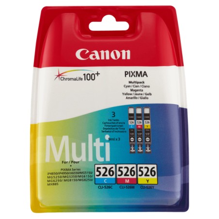 Canon CLI526 Multipack cartucce colori C M Y per pixma i 4850-MG5150--6150