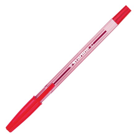 Conf. 50 penne a sfera Starline punta media 0.7 colore rosso