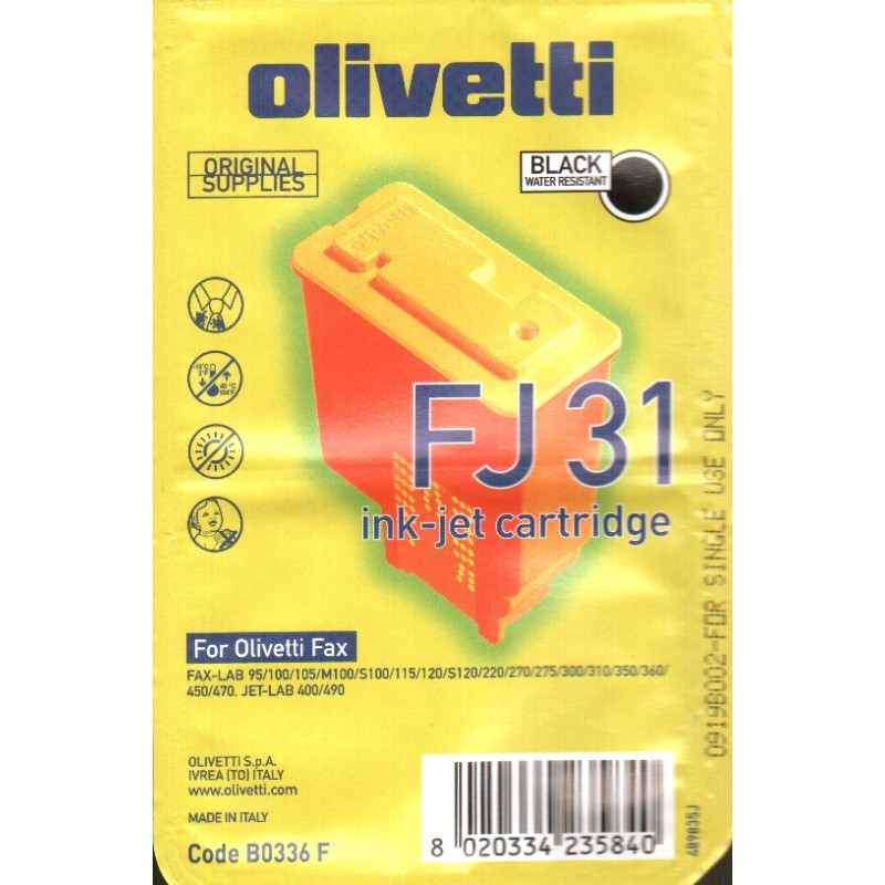 Olivetti B0336 Fax LAB 100/200/270/300/350/450 FPJ31nero inkjet