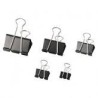 Molle clips fermacarta da 19mm nere SIAM conf.12pz.